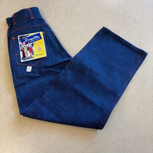 Dungarettes Denim - Vintage 1950’s Dungarettes High waisted  Straight Jeans